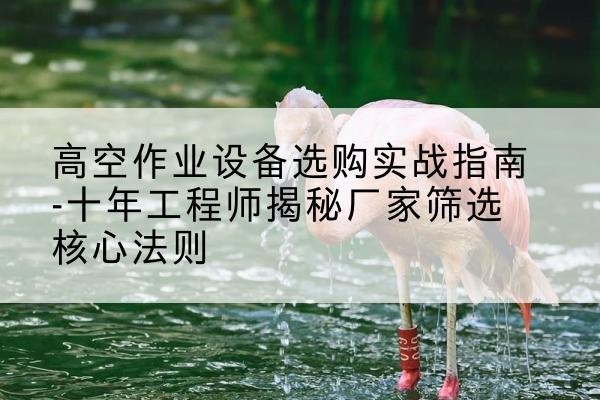 秀屿剪叉式升降机厂家-高空作业设备选购实战指南-十年工程师揭秘厂家筛选核心法则